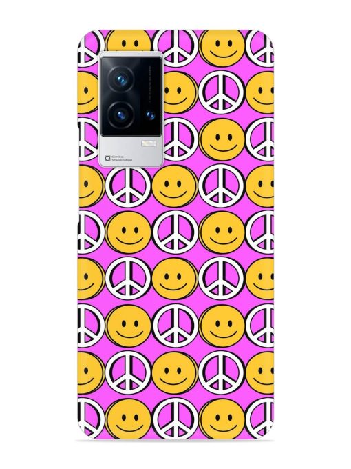 Smiley Face Peace Snap Case for Iqoo 9 (5G) Zapvi