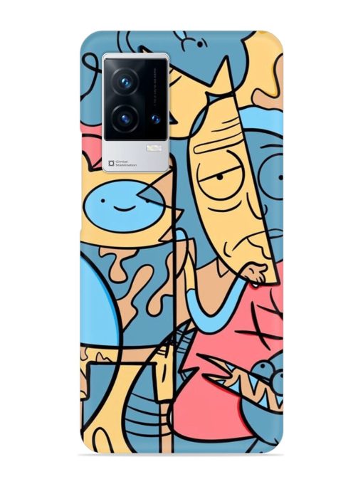 Silly Face Doodle Snap Case for Iqoo 9 (5G) Zapvi