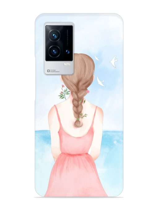 Watercolor Girl Vector Snap Case for Iqoo 9 (5G)