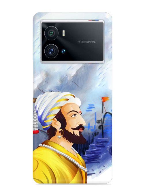 Shivaji Maharaj Color Paint Art Snap Case for Iqoo 9 Pro Zapvi