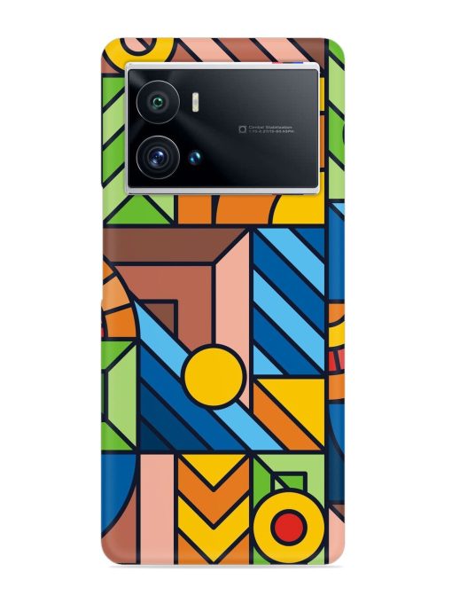 Colorful Geometric Snap Case for Iqoo 9 Pro