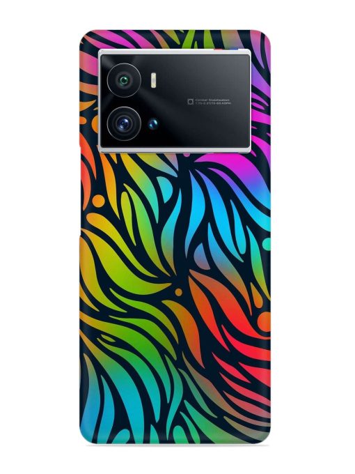 Abstract Leaf Design Snap Case for Iqoo 9 Pro Zapvi