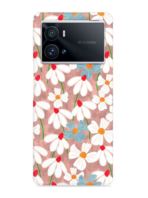 Abstract Petal Flowers Snap Case for Iqoo 9 Pro