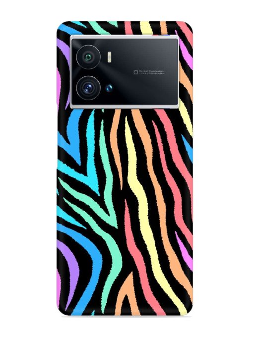 Colorful Abstract Zebra Snap Case for Iqoo 9 Pro