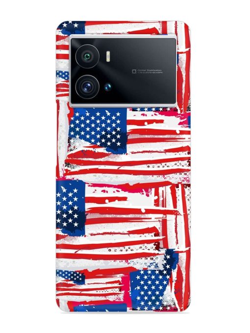 Usa Flag Seamless Snap Case for Iqoo 9 Pro