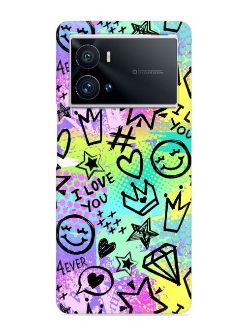 Bright Seamless Pattern Snap Case for Iqoo 9 Pro Zapvi