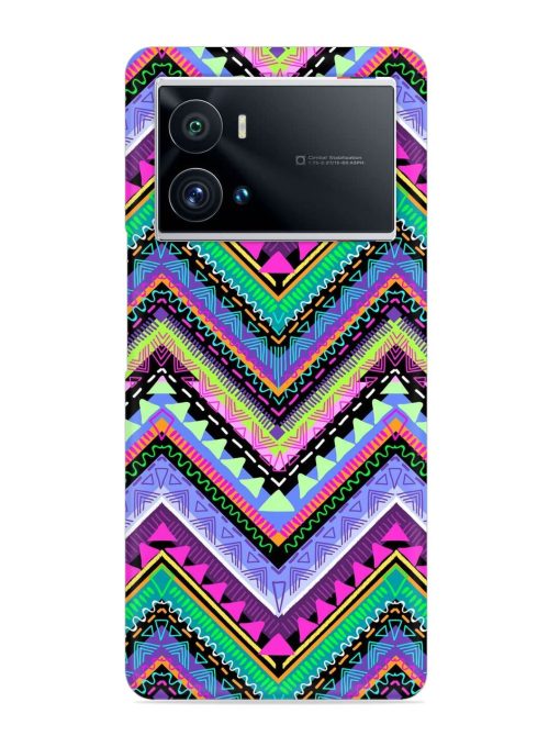 Tribal Aztec Print Snap Case for Iqoo 9 Pro