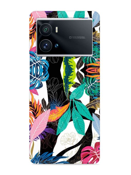 Floral Pattern Bright Snap Case for Iqoo 9 Pro