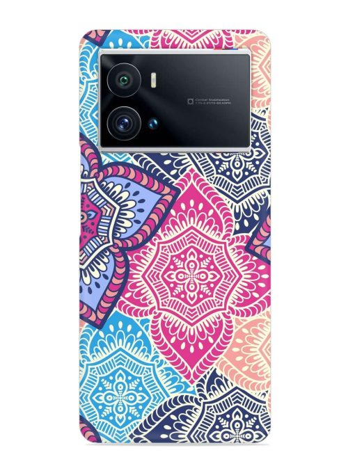 Ethnic Floral Seamless Snap Case for Iqoo 9 Pro Zapvi