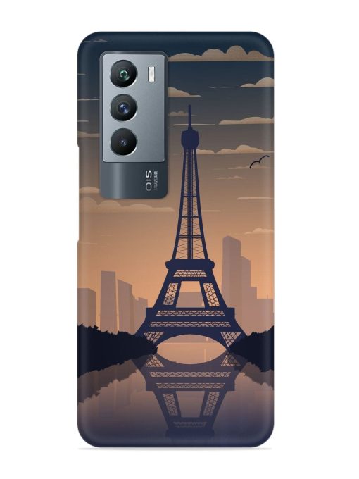 France Paris Eiffel Tower Gradient Snap Case for Iqoo 9 Se (5G) Zapvi