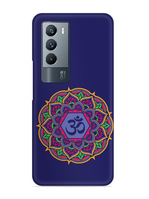 Om Mandala Art Blue Snap Case for Iqoo 9 Se (5G) Zapvi