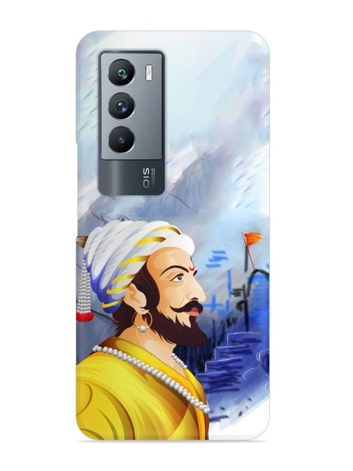 Shivaji Maharaj Color Paint Art Snap Case for Iqoo 9 Se (5G)