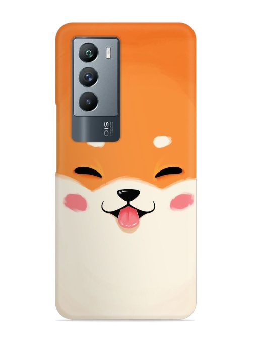 Cute Dog Face Vector Snap Case for Iqoo 9 Se (5G) Zapvi