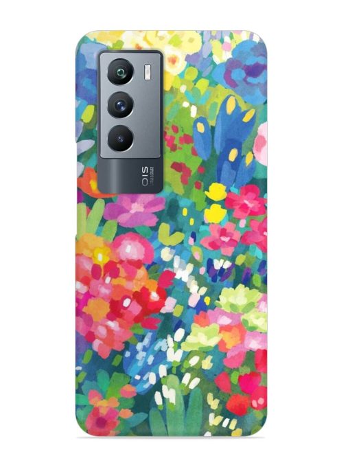 Watercolor Flower Art Snap Case for Iqoo 9 Se (5G) Zapvi