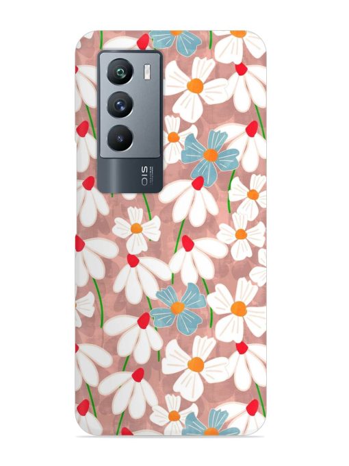 Abstract Petal Flowers Snap Case for Iqoo 9 Se (5G) Zapvi