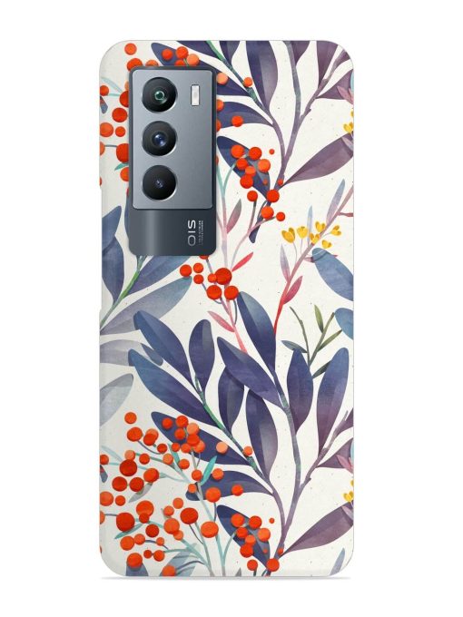 Seamless Floral Pattern Snap Case for Iqoo 9 Se (5G) Zapvi