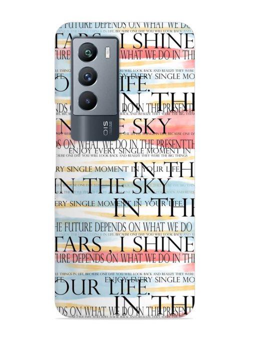 Seamless Slogans Pattern Snap Case for Iqoo 9 Se (5G) Zapvi