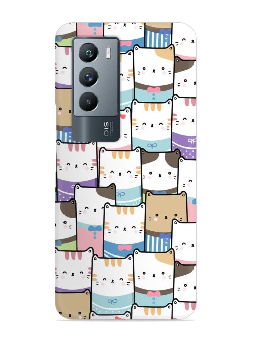 Cute Adorable Cat Snap Case for Iqoo 9 Se (5G) Zapvi