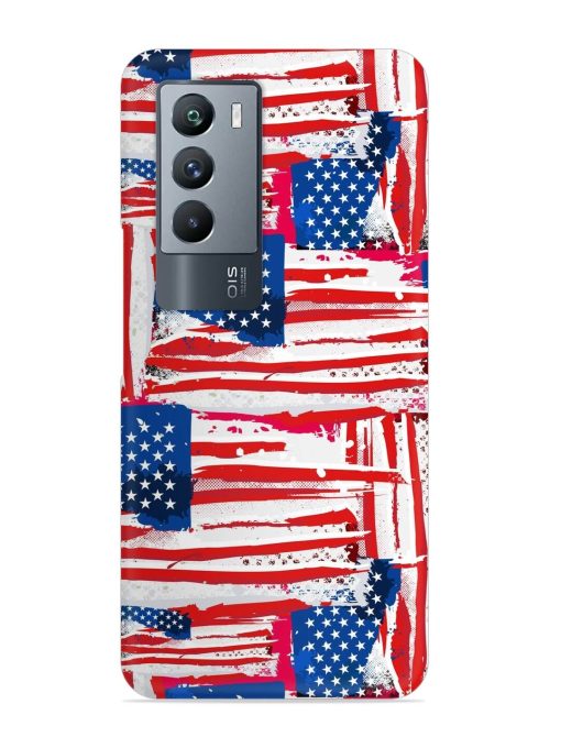 Usa Flag Seamless Snap Case for Iqoo 9 Se (5G) Zapvi