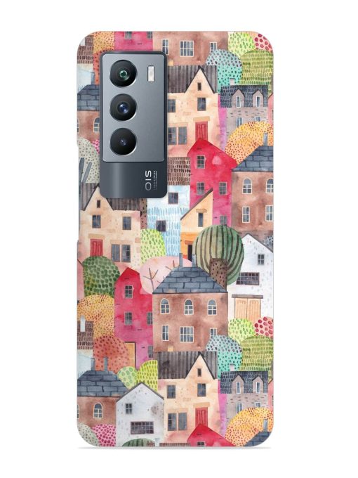 Abstract Seamless Pattern Snap Case for Iqoo 9 Se (5G) Zapvi