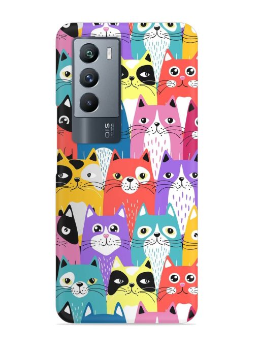 Funny Cartoon Cats Snap Case for Iqoo 9 Se (5G)