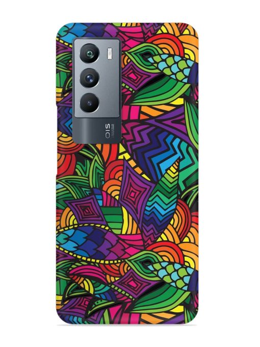 Abstract Multicolor Seamless Snap Case for Iqoo 9 Se (5G) Zapvi