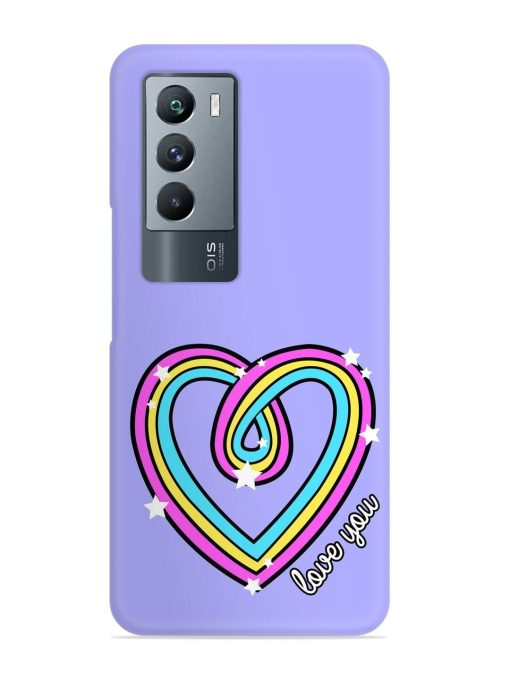 Colorful Rainbow Heart Snap Case for Iqoo 9 Se (5G) Zapvi