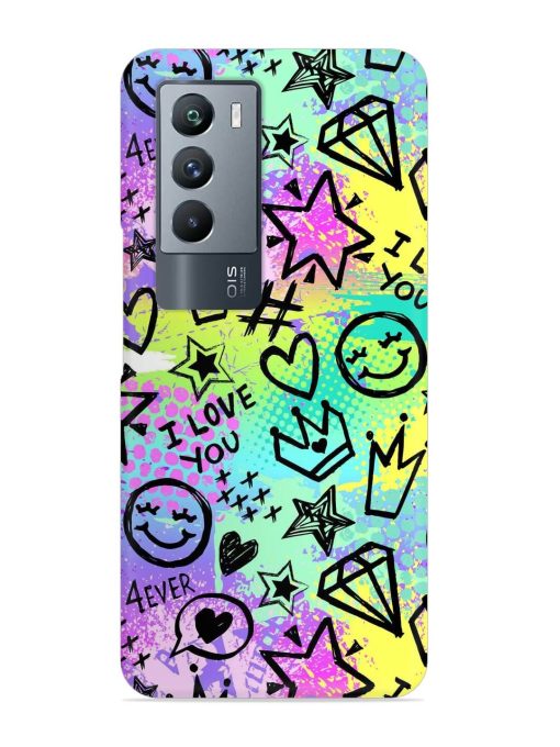 Bright Seamless Pattern Snap Case for Iqoo 9 Se (5G) Zapvi