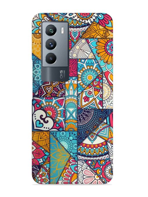 Patchwork Pattern Vintage Snap Case for Iqoo 9 Se (5G)