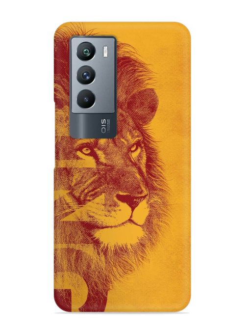 Gold Lion Crown Art Snap Case for Iqoo 9 Se (5G) Zapvi