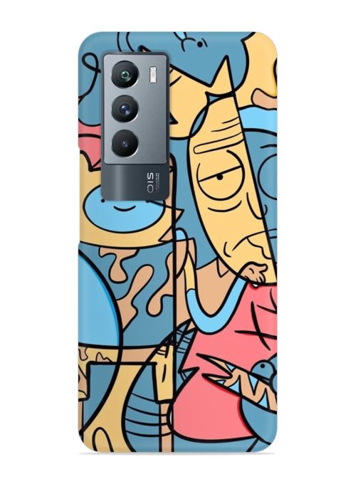 Silly Face Doodle Snap Case for Iqoo 9 Se (5G) Zapvi