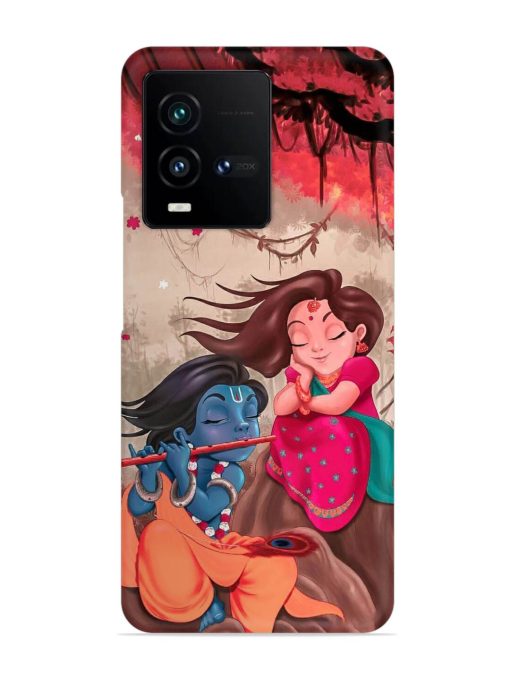 Radhe Krishna Water Art Snap Case for Iqoo 9T (5G) Zapvi