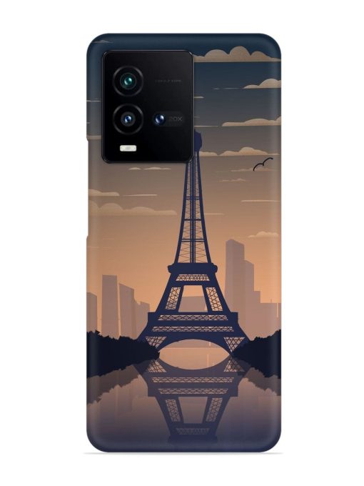 France Paris Eiffel Tower Gradient Snap Case for Iqoo 9T (5G) Zapvi