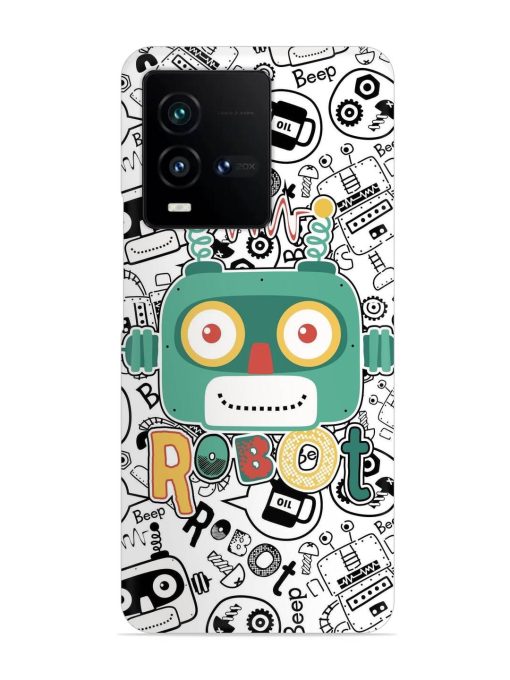 Robot Modern Seamless Pattern Snap Case for Iqoo 9T (5G)