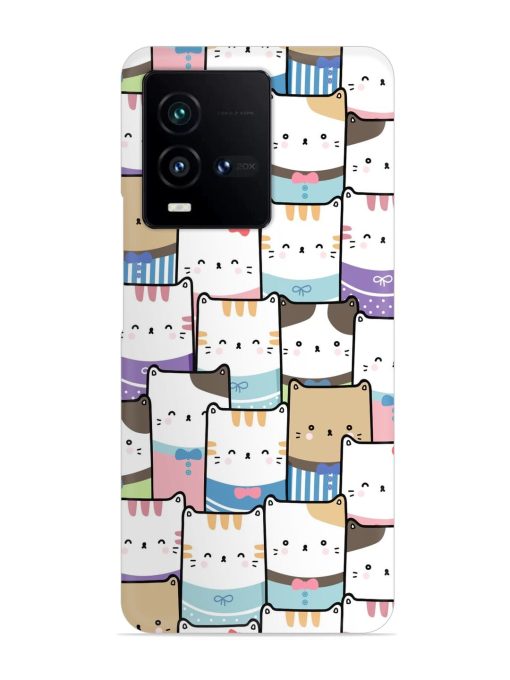 Cute Adorable Cat Snap Case for Iqoo 9T (5G) Zapvi