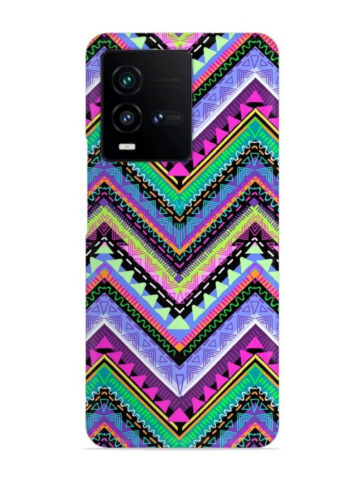 Tribal Aztec Print Snap Case for Iqoo 9T (5G) Zapvi