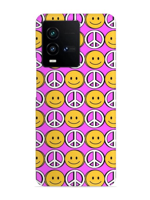 Smiley Face Peace Snap Case for Iqoo 9T (5G) Zapvi