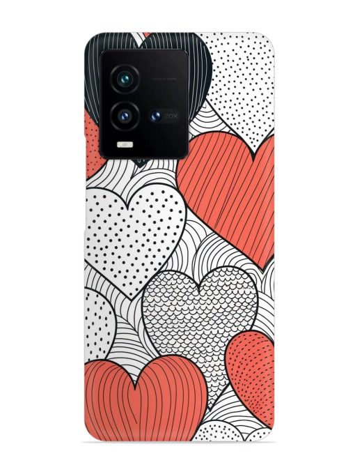 Girly Heart Seamless Snap Case for Iqoo 9T (5G) Zapvi