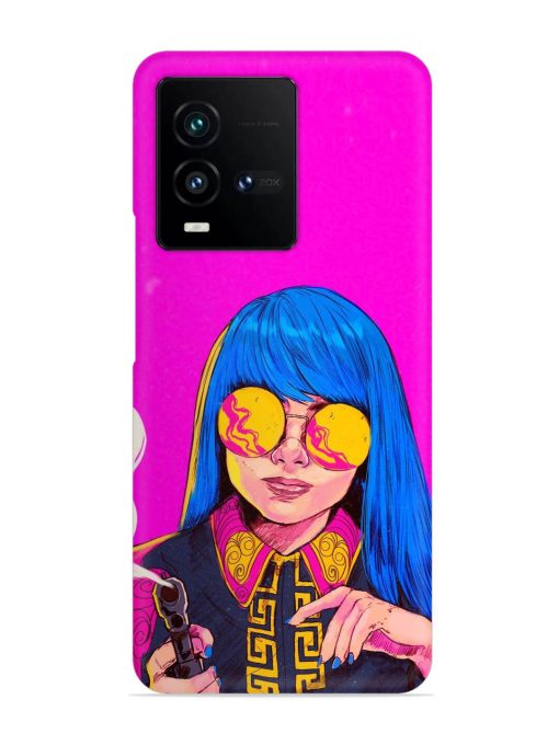 Aesthetic Anime Girl Snap Case for Iqoo 9T (5G)