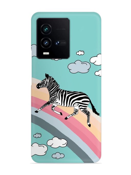 Running Zebra Snap Case for Iqoo 9T (5G) Zapvi