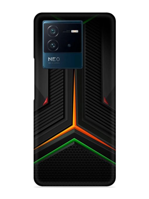 Orange Triangle Light Snap Case for Iqoo Neo 6 (5G) Zapvi