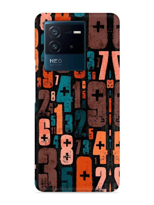 0 To 9 Art Snap Case for Iqoo Neo 6 (5G) Zapvi