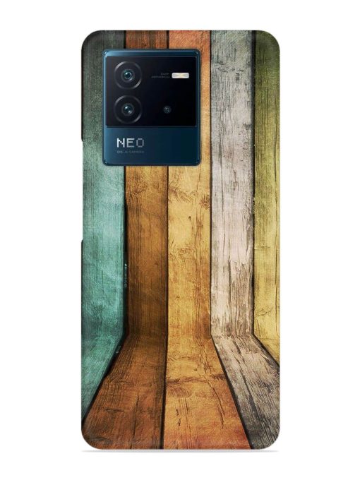 Wooden Realistic Art Snap Case for Iqoo Neo 6 (5G) Zapvi