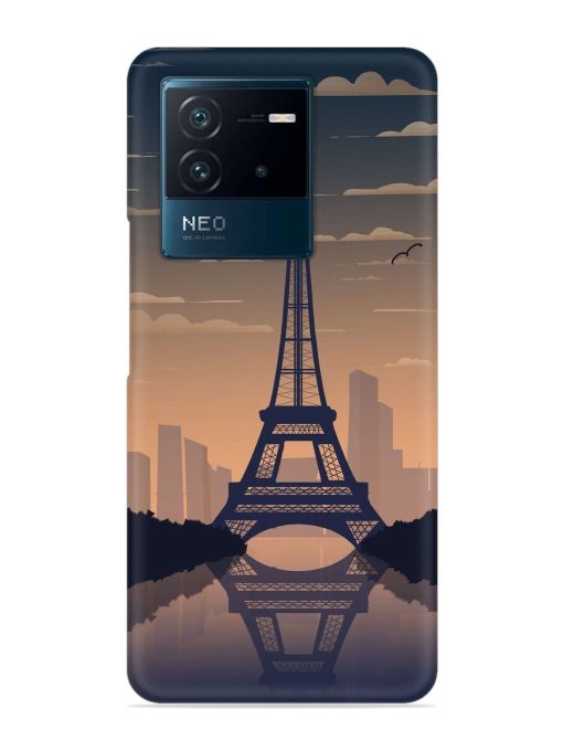 France Paris Eiffel Tower Gradient Snap Case for Iqoo Neo 6 (5G) Zapvi