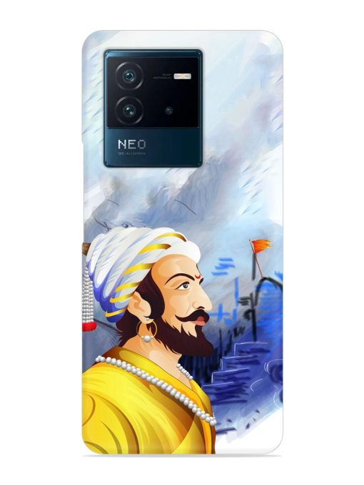 Shivaji Maharaj Color Paint Art Snap Case for Iqoo Neo 6 (5G) Zapvi