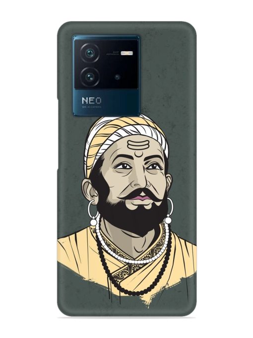 Shivaji Maharaj Vector Art Snap Case for Iqoo Neo 6 (5G) Zapvi