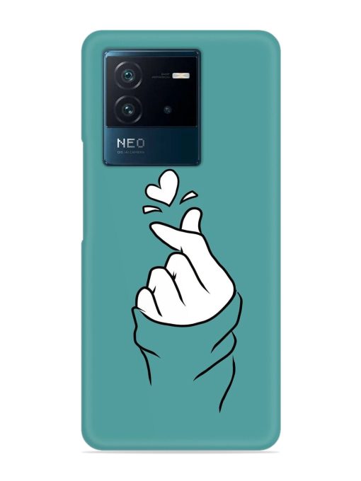 Korean Heart Sign Art Snap Case for Iqoo Neo 6 (5G) Zapvi