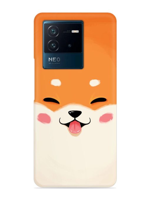 Cute Dog Face Vector Snap Case for Iqoo Neo 6 (5G) Zapvi