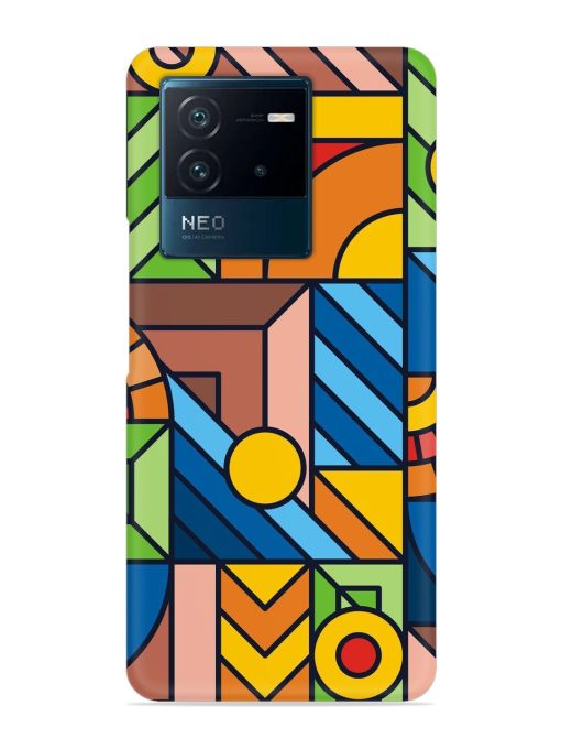 Colorful Geometric Snap Case for Iqoo Neo 6 (5G)