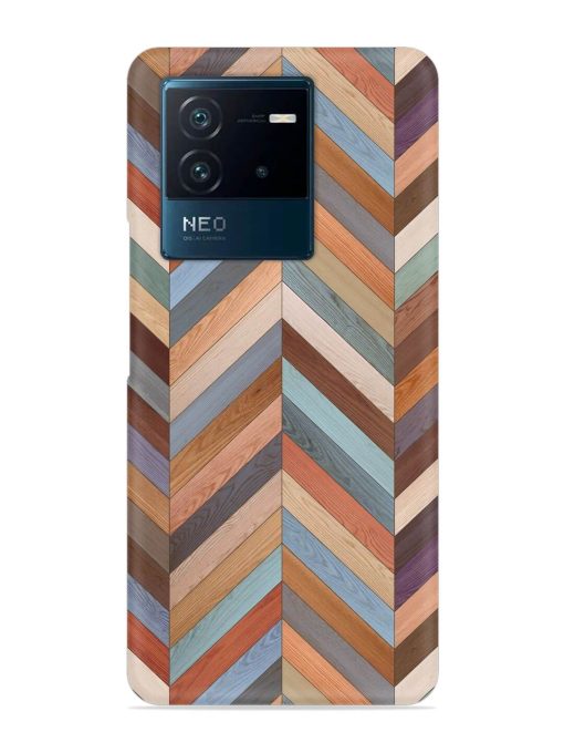 Seamless Wood Parquet Snap Case for Iqoo Neo 6 (5G) Zapvi